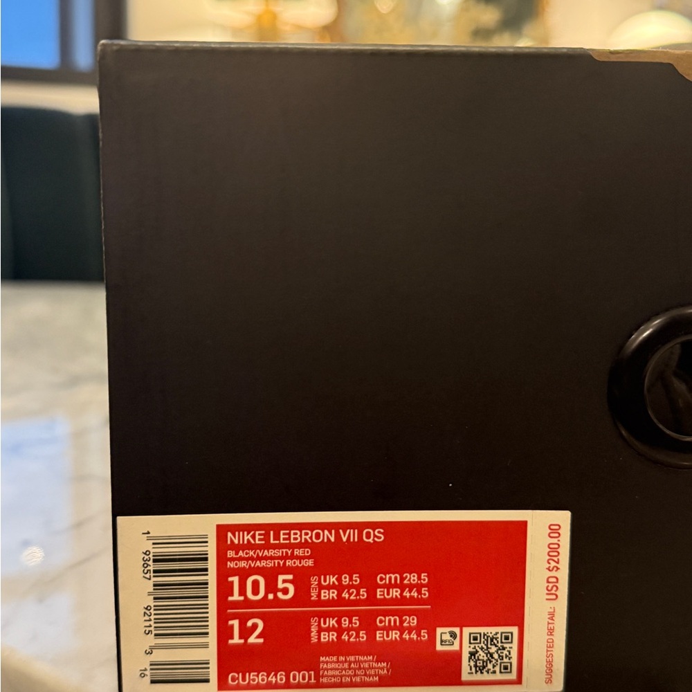 NIKE LABRON 7 Fairfax Away (2020) Red, Black & Gold - Picture 13 of 14